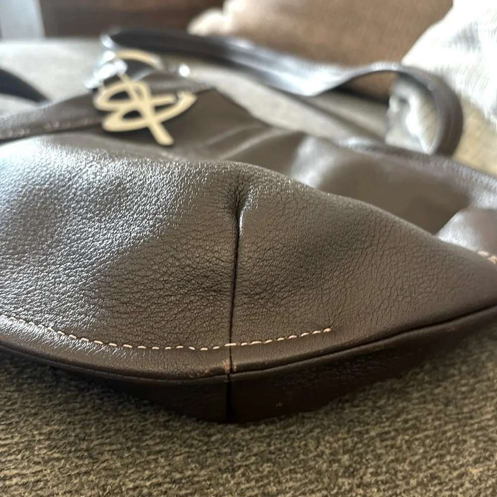 B. Makowsky Brown Leather Crossbody/Shoulder Bag‎
